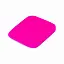Выгонка полиуретановая розовая скругленная Pinky Slider, 0,6x6,5x7,5 см